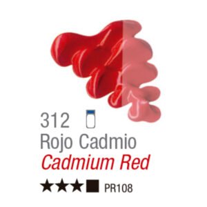 Oleo Acrilex x20ml 312 Rojo de Cadmio