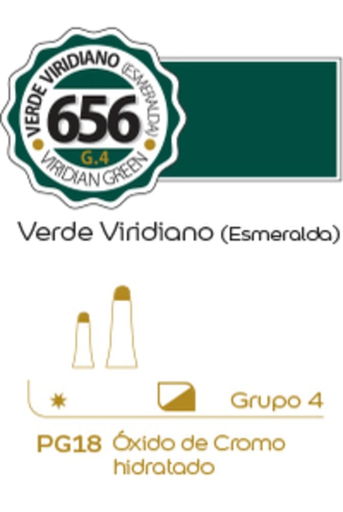 Oleo Alba x18ml Grupo 4 656 Verde Viriadiano Esmeralda - Imagen 2