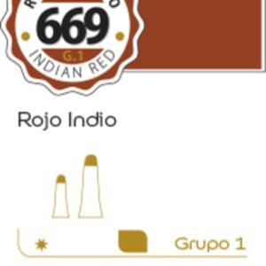 Oleo Alba x18ml Grupo 1 669 Rojo Indio