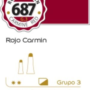 Oleo Alba x60ml Grupo 3 687 Rojo CaRMIN