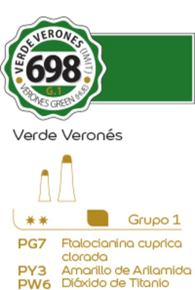 Oleo Alba x60ml Grupo 1 Verde Veridiano Imitacion - Imagen 2