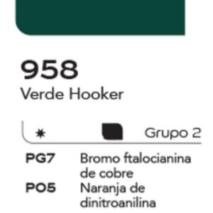 Acuarela Alba 10ml G2 958 Verde Hooker