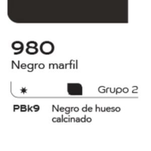 Acuarela Alba 10ml G2 980 Negro Marfil