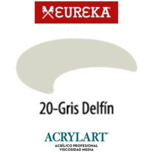 Acrilico Eureka x650ml 20 Gris Delfin