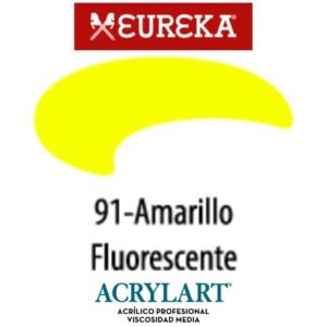 Acrilico Eureka x250ml 91 Amarillo Fluo