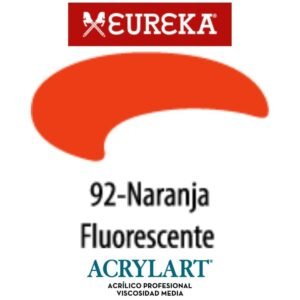 Acrilico Eureka x250ml 92 Naranja Fluo